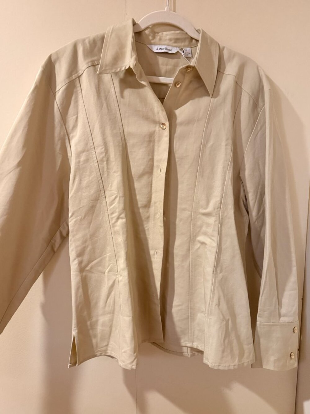 & Other Stories - Tapered Waist Cotton & Linen Blend Button-Up Shirt
